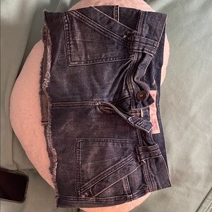 Massimo Dark Blue Denim Mini Skirt